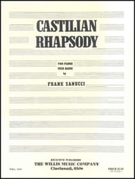 Castilian Rhpasody-2 Piano 4 Hands piano sheet music cover Thumbnail